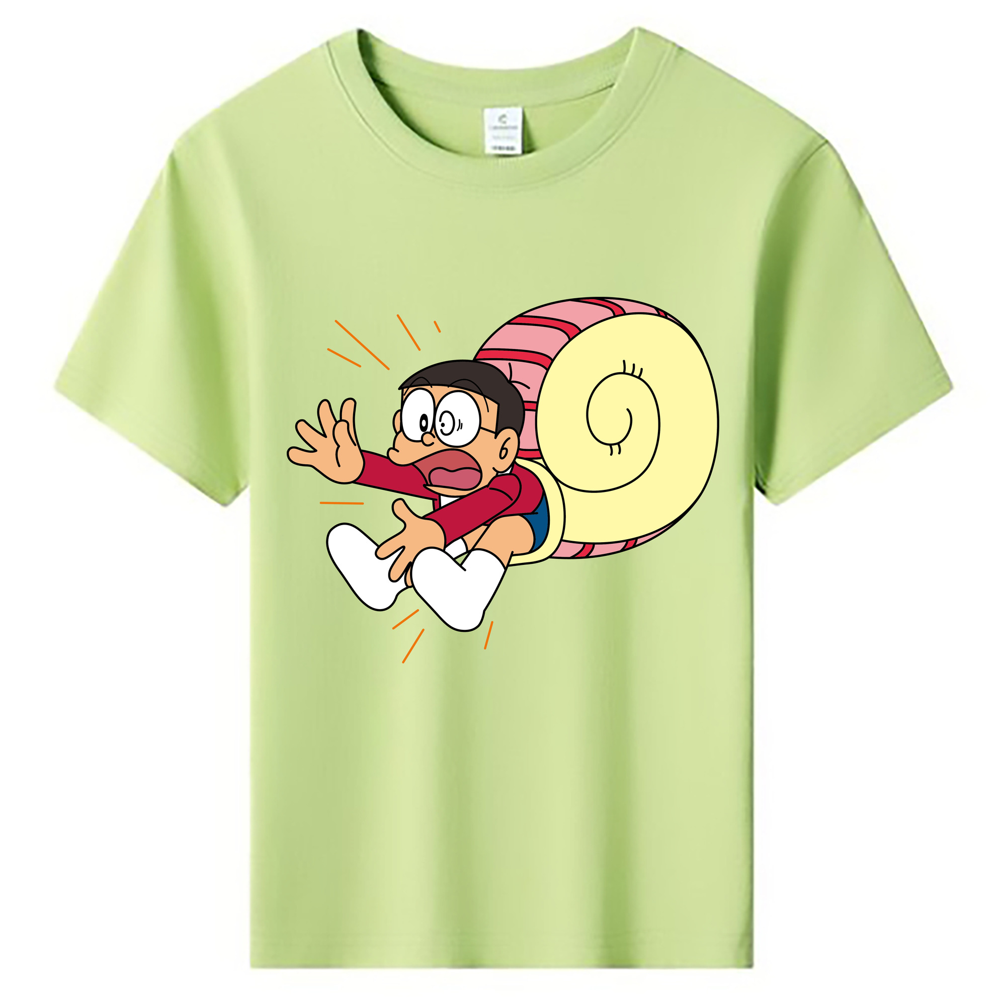 （画像用） ドラえもん 野比 のび太 Doraemon Nobita Nobi 綿100％キッズTシャツ（フロントプリント）